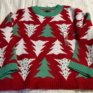 Festive Red and Green Sweater